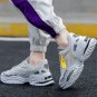 Couples Casual Shoes Unisex Clunky Sneakers Fashion Break Outfits Faux Leather Men Summer Dad Shoes