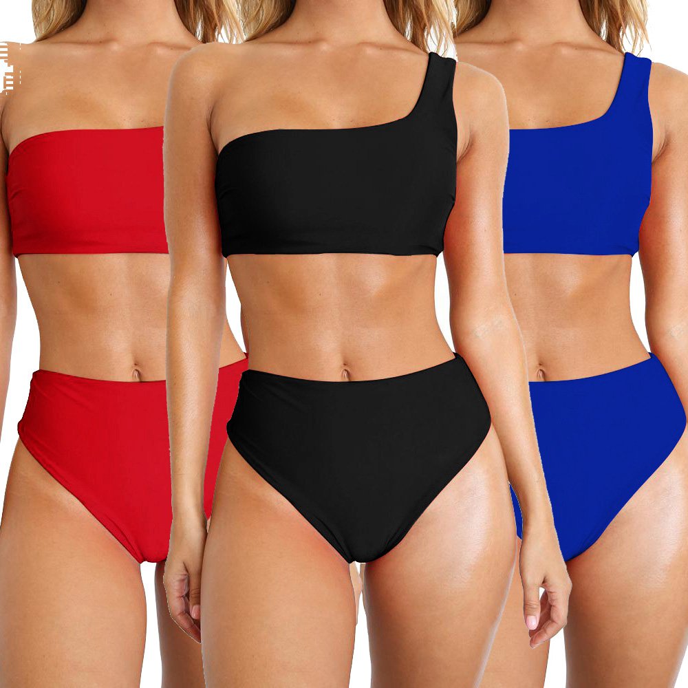 Bandeau Bathing Suits Fashion Summer Women Swimwear Sexy Brazilian Swimsuits High Waist Bikinis