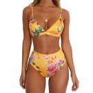 Women Floral Bikinis Summer Sexy Cheetah Swimsuits Brazilian High Waist Swimming Suit