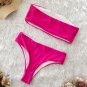 Women Bandeau Bikinis Swimmer High Waist Fashion Sexy Swimwear