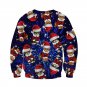 Animal Print Hoodies Unisex Christmas Sweatshirt Fashion Xmas Cat Street Wear