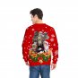 Animal Print Men Sweatshirt Unisex Christmas Hoodies Fashion Xmas Holiday T-shirt