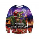 Unisex Christmas Hoodies Plus Size XXL Print Sweatshirt Fashion Xmas 3D Santa Printed T-shirt