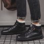 Fashion Velvet Martin Boots Men Street Vacation PU Outfits Spring Leisure High Cut Warm Snow Shoes