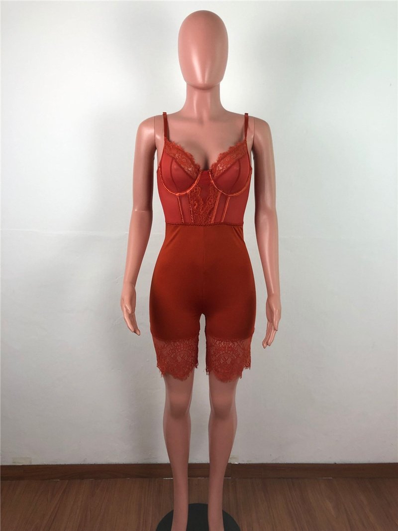 Women Modal Bodysuits Skinny Mesh Teddies Lingerie Pushup Bras Sets