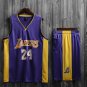 Purple Lakers Mamba Basketball Clothing Kobe Bryant LA Lakers Home Team Uniform Team Sport Wear