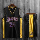 Teen Los Angeles Lakers Mamba Basketball Wear #24 Kobe Bryant LA Lakers Team Uniform