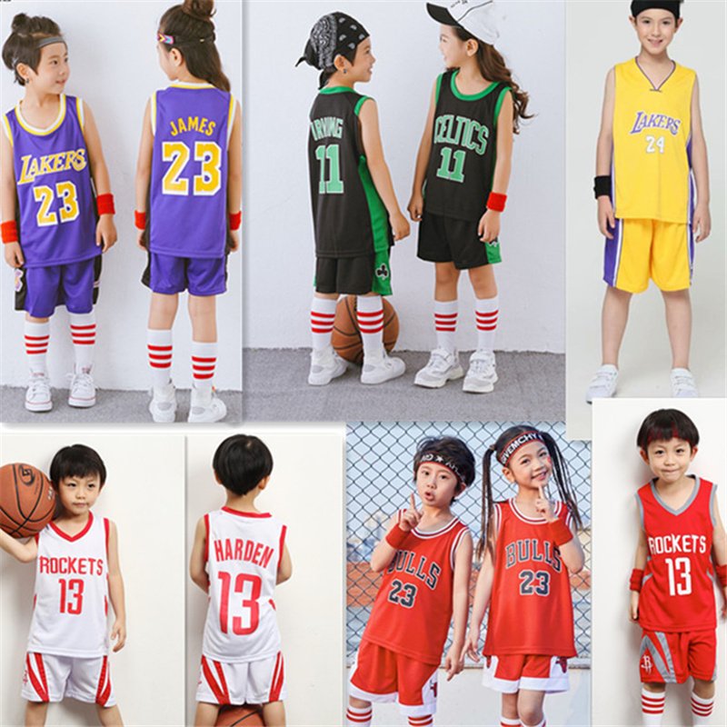Teenager Los Angeles Lakers Mamba Basketball Uniform #24 ...