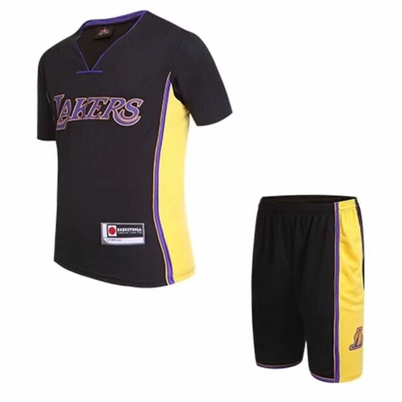 Teenager #24 Mamba Los Angeles Lakers Away Basketball Uniform Child Kobe Bryant LA Lakers Clothing