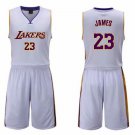 Child Lakers Basketball Outfit Basketball Tracksuit Los Angel Team Uniforms Kid James Tops