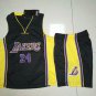 Los Angeles Lakers Away Basketball Uniform Adult Black #24 Kobe Bryant LA Lakers Home Tops