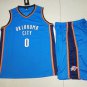 Adult Russell Westbrook Home Tops Oklahoma City Fan Apparel Thunder Basketball Outfits Kid Uniform