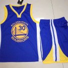 Kid Golden State Warriors Basketball Tops Children Stephen Curry Away Basketball Outfits