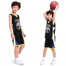 Stephen Curry Basketball Uniform Children Retro Golden State Warriors Basketball Tops