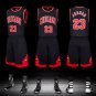 Classic Black Chicago Bulls Tops #23 Michael Jordan Basketball Shirts Outfits