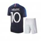 2018 France Home Soccer Tops Mbappe #10 Football Maillot Uniforms for Adult