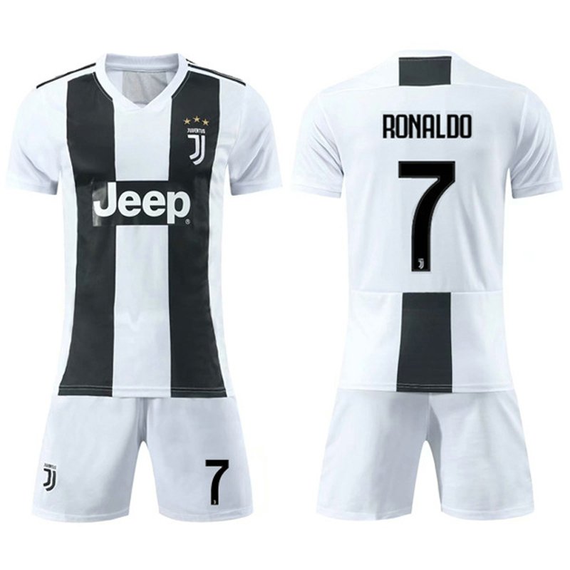 Cristiano Ronaldo Soccer Home Tops CR Juventus Shirts Club Adult ...