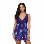 Big Size Women Floral Print Swimsuit Female Plus Size 3XL Swimwear