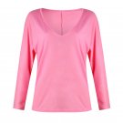 Plus Size XXL Spring Break Clothes American Casual Streetwear Solid Color Blouse