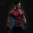 Digital Print Running Wear Men Fitness T-shirt Activewear Athletic Outdoor Gym Apparel