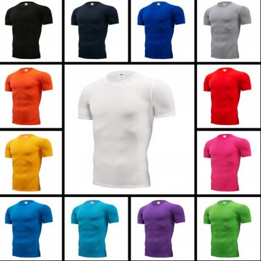 Solid Color Men Gym Clothing Sexy Workout Wear Skinny Plus Size Sport Wear