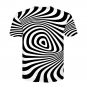 Digital Print Unisex Illusion T-Shirts Short Sleeve Men Misconception Tees