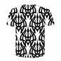 Plus Size 2XL Female Casual Blouses Fashion Short Sleeve Delusion Printed Tops Illusion T-shirts