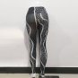 High Waist Athletic Wear Lady Ourdoor Exercise Apparel Floral Fitness Pants Sexy Yoga Leggings