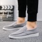 Ulzzang Fall Slip-On Footwear Fall Pea Shoes Men Low Cut Male Autumn Denim Loafers