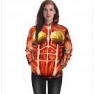 Human Muscle Organ Print Hoodies Coat Woman Comic Tops Printed Halloween Costume PQ101-389