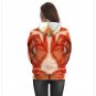 Human Muscle Organ Print Hoodies Coat Woman Comic Tops Printed Halloween Costume PQ101-389