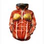 Human Muscle Organ Print Hoodies Coat Woman Comic Tops Printed Halloween Costume PQ101-389