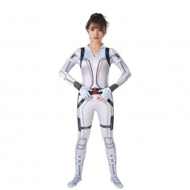 Black Widow Costume For Woman 3D Movie Role Jumpsuit Halloween Streetwear