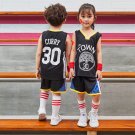 Classic Golden State Warriors Basketball Tops Children Stephen Curry Home Basketball Outfits