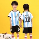 Fan Apparel Messi 3 Stars Football Uniforms Teen Argentina Home Soccer Tops