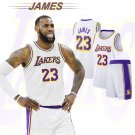 Los Angeles Kits James Basketball Team Uniform Lakers Clothing LA Basketball Outfit