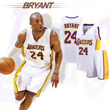 Kobe Bryant Fan Apparel Basketball Uniform LA Outfit Black Mamba Lakers Kits Los Angeles Tops