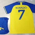 Cristiano Ronaldo No. 7 in Riyadh Soccer Uniform Home Tops CR Kid Football Fan Apparel