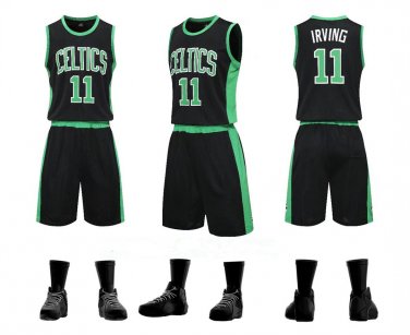 Kyrie Irving Basketball Fan Apparel Adult Boston Celts Tops Basketball Uniform NO. 11 Kits