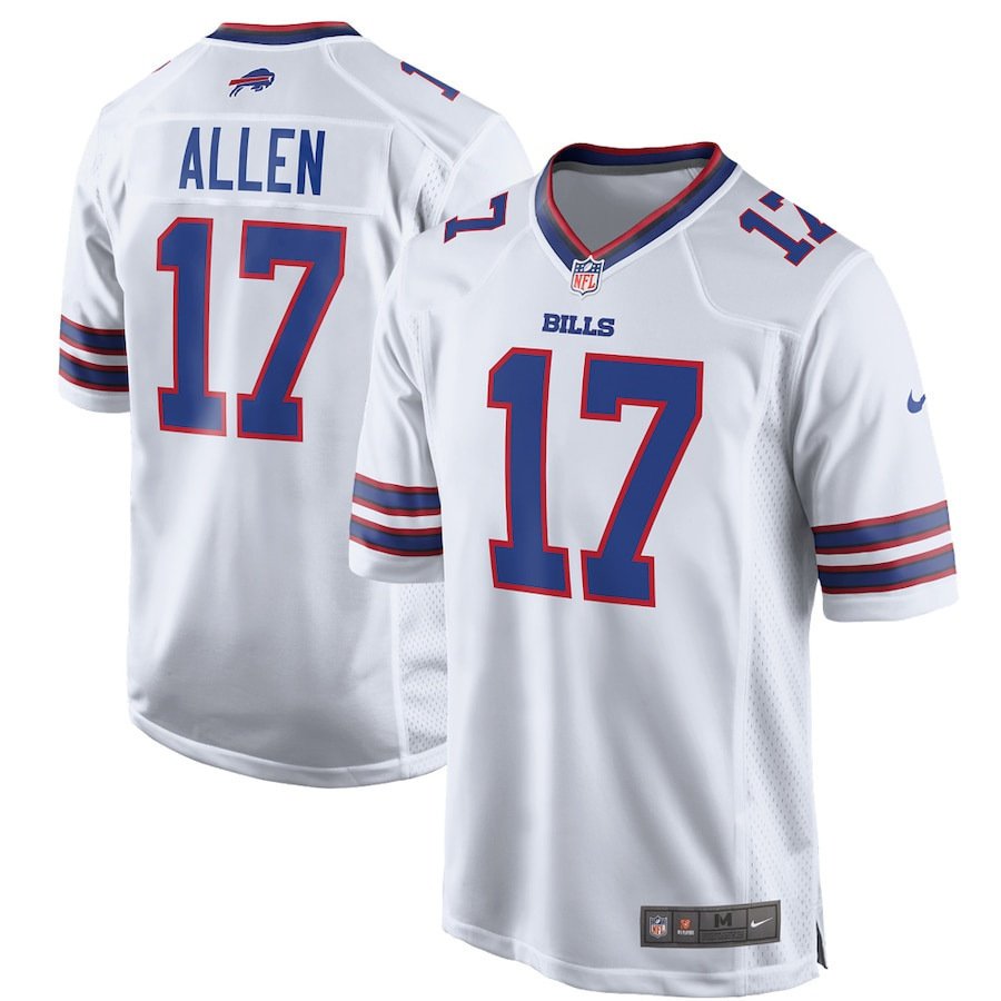 Josh Allen Fan Apparel National Football League T-shirt Tops Buffalo Bills Team Uniform