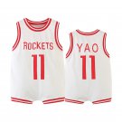 Infants Huston Rocket Basketball Jumpers Toddlers Yao Ming Basketball Rompers