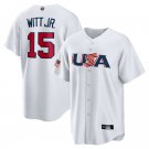 WBC Bobby Witt Jr T-shirt No 15 USA Team Uniform World Baseball Classic Fan Apparel Sport Tops