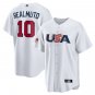 WBC No 10 USA T-shirt JT Realmuto Fan Apparel World Baseball Classic Team Uniform Sport Tops