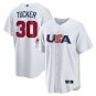 Kyle Tucker Home T-shirt WBC Baseball Sport Uniform USA No 30 World Baseball Team Tops