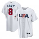 WBC Trea Turner Fan Apparel No 8 USA Home T-shirt Team Uniform World Baseball Sport Tops