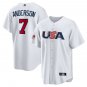 WBC Tim Anderson Shirt Fan Apparel World Baseball T-shirt Sport Tops No 7 USA Team Uniform