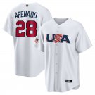 World Baseball Classic Nolan Arenado Shirt No 28 USA Team T-shirt WBC Sport Tops