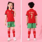 22-23 Children Ronaldo National Football Team T-shirt Kid Portugal Fan Apparel Soccer Kits Uniform
