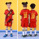 22-23 Belgium National Football Team Kits Kid Hazard Soccer T-shirt Child Fan Apparel