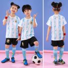 Kid Argentina National Football Team Fan Apparel T-shirt Child Soccer Team Kits Uniform